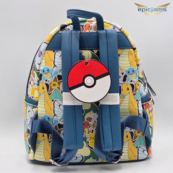 Loungefly Pokemon Sticker Collage Mini Backpack